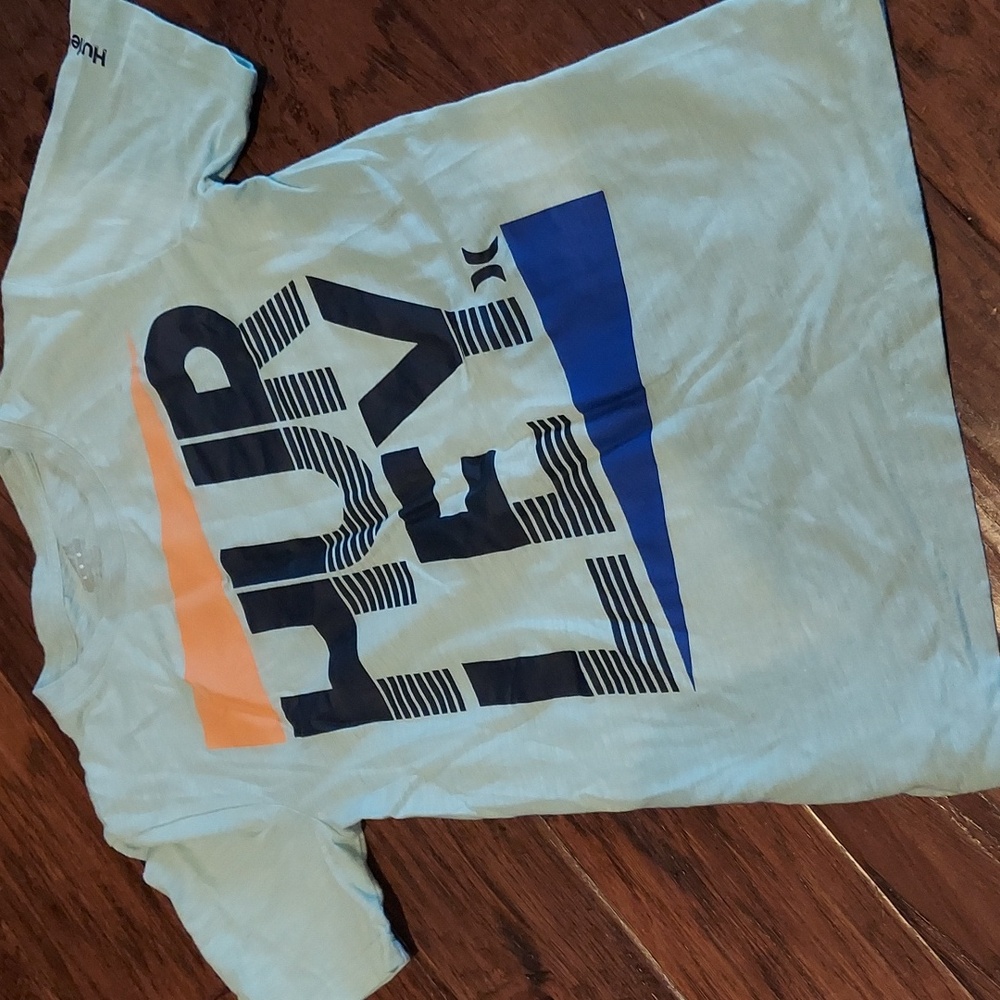 Hurley Boys Graphic Logo Short Sleeve Shirt Large 12 13 years